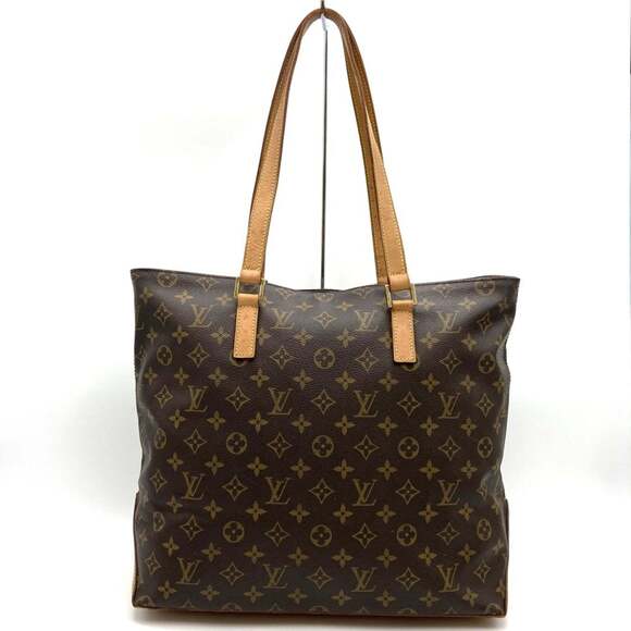 LOUIS VUITTON Authentic Brown Monogram Canvas Tote Bag